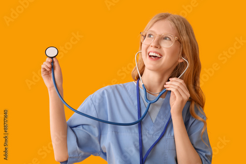 Female happy medical assist...