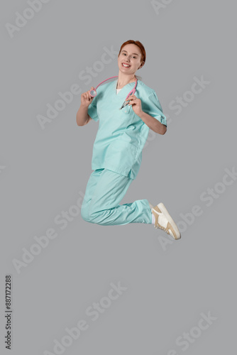 Female doctor with stethosc...