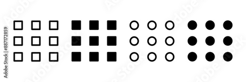 Menu Icon vector isolated on white background. web menu icon