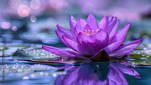 purple lotus flower beautiful colored lotus flower