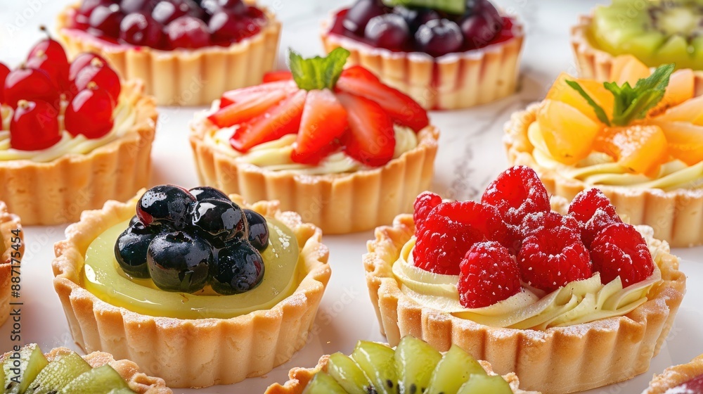 A variety of fruity tarts for special events A variety of fruity tarts for special events