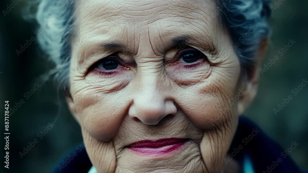 A mutedtoned portrait of a senior woman her weathered face b with stories and lessons from a lifetime of learning. A mutedtoned portrait of a senior woman her weathered face b with stories and lessons from a lifetime of learning.
