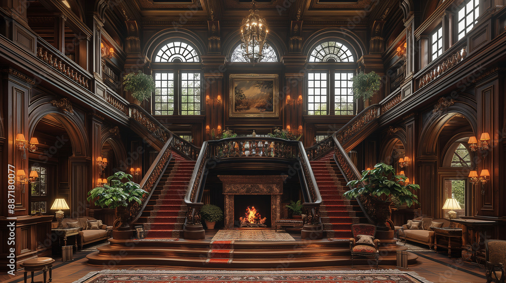 Obraz premium 洋館のエントランス