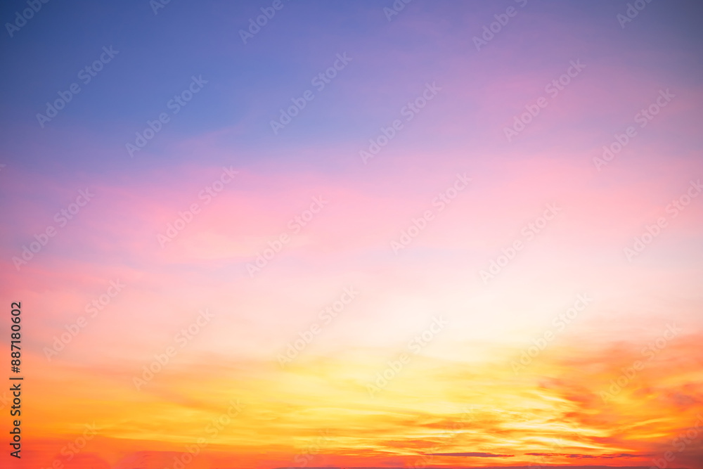 Beautiful , luxury soft gradient orange gold clouds and sunlight on the blue sky perfect for the background, take in everning,Twilight, Large size, high definition landscape photo Beautiful , luxury soft gradient orange gold clouds and sunlight on the blue sky perfect for the background, take in everning,Twilight, Large size, high definition landscape photo