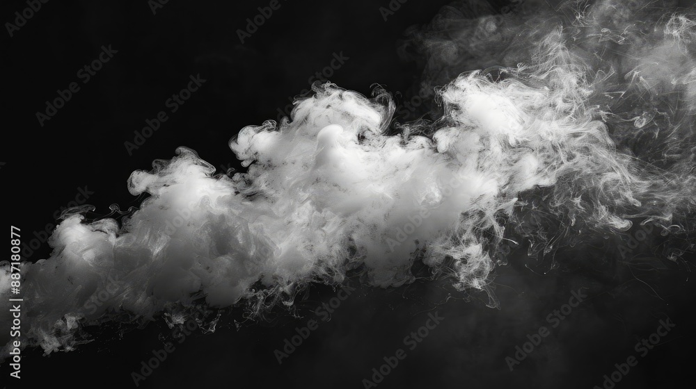 Obscure fumes against a black backdrop Obscure fumes against a black backdrop