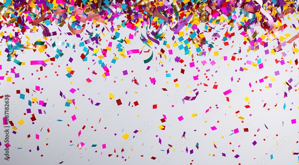 confetti on white confetti on white