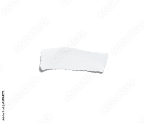 Wallpaper Mural White Torn paper piece isolated on background ripped Vector illustration Torontodigital.ca