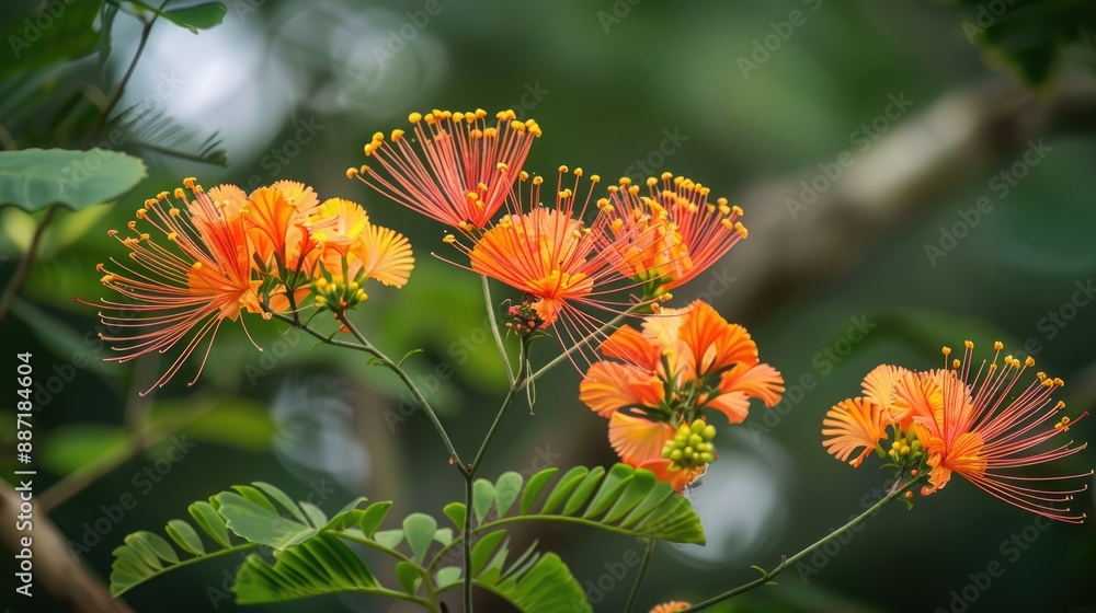 Ashoka flower Commonly Used Ornamental Yard Plant Ashoka flower Commonly Used Ornamental Yard Plant