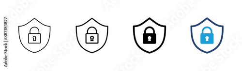 Security icon set. protection icon. privacy. vpn