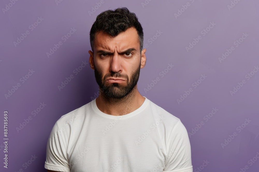 Upset man looking at the camera. Upset man looking at the camera.