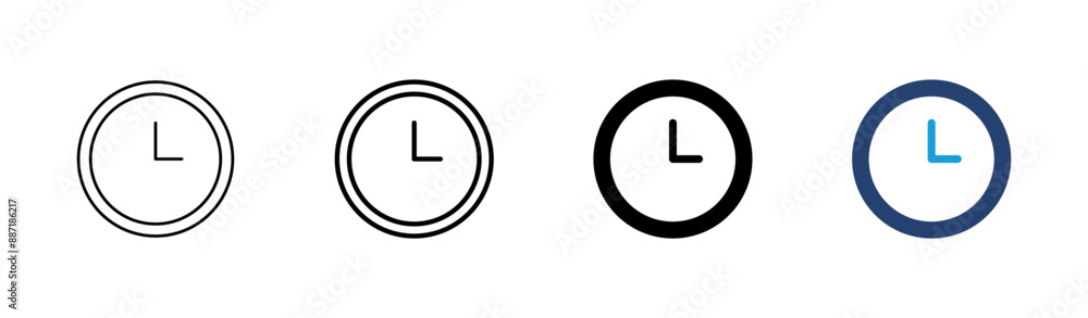 Clock icon set. Time icon vector. watch icon symbol Clock icon set. Time icon vector. watch icon symbol