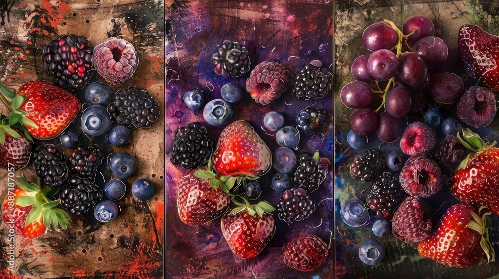 Mixed Berry Collage Mixed Berry Collage