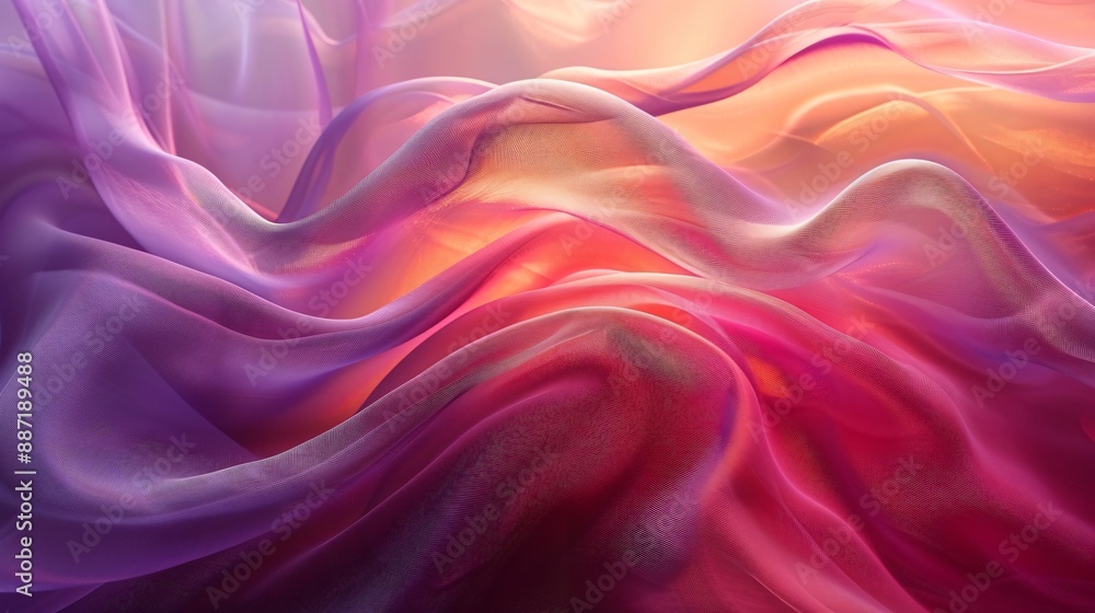 Abstract Drapery of Purple and Orange Abstract Drapery of Purple and Orange