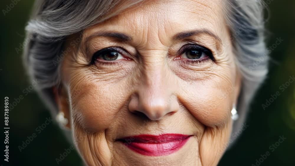 Experience and confidence exuding from a greyhaired woman in her professional headshot Experience and confidence exuding from a greyhaired woman in her professional headshot