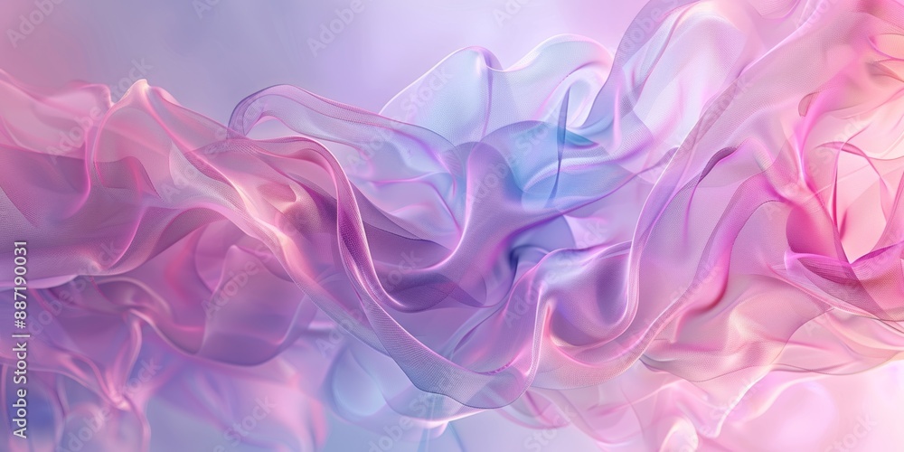 Obraz premium Abstract wavy colorful background with pink purple blue flowing lines design concept