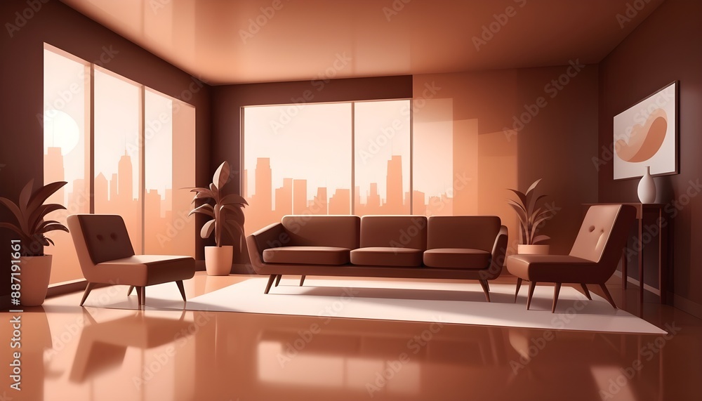 Fototapeta premium Brown Background Texture Backdrop Light Dark Chocolate Reddish Plain Clear Vintage Caramel Warm Wood