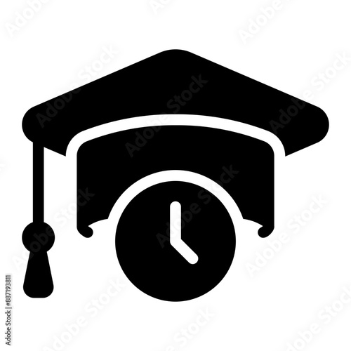 time glyph icon
