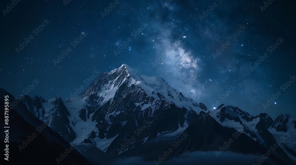 night mountain background with a beautiful sky night mountain background with a beautiful sky