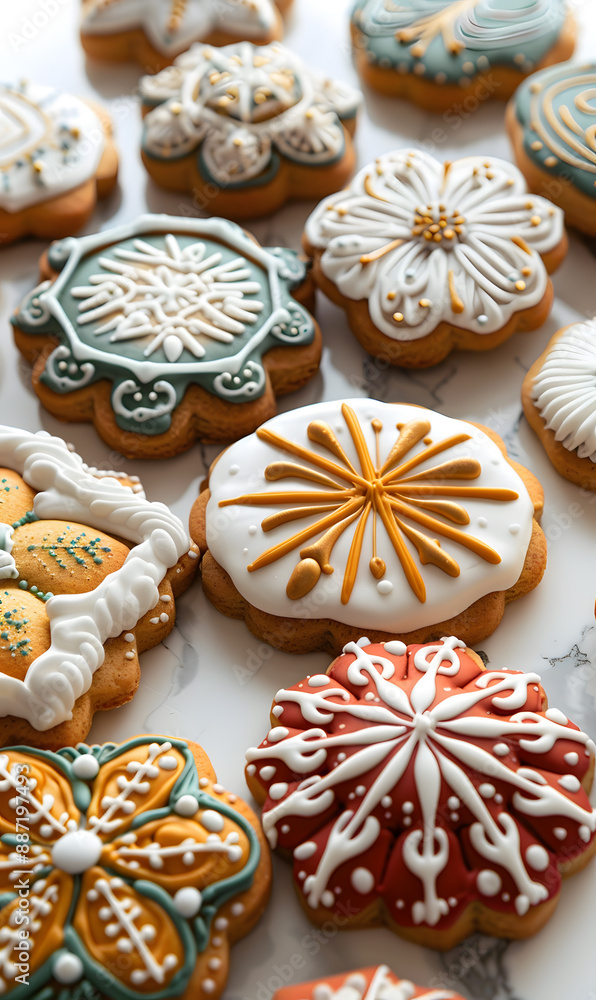 cookies and bread in an illustrator doodle graphic style cookies and bread in an illustrator doodle graphic style