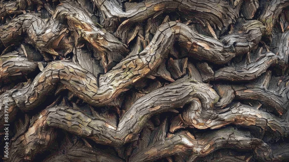 Twisted tree bark textured backdrop Twisted tree bark textured backdrop
