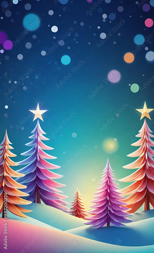 abstract christmas tree