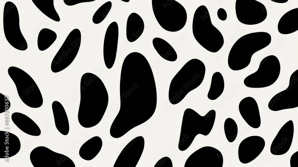 Black irregular shapes on a white background Black irregular shapes on a white background