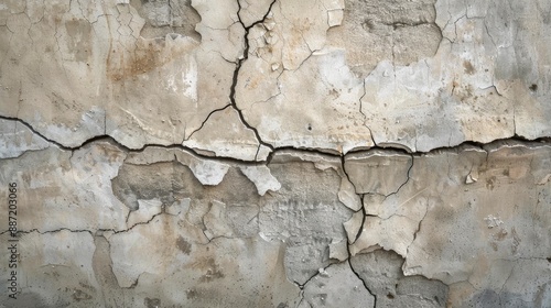 Building walls develop cracks from severe weather fluctuations