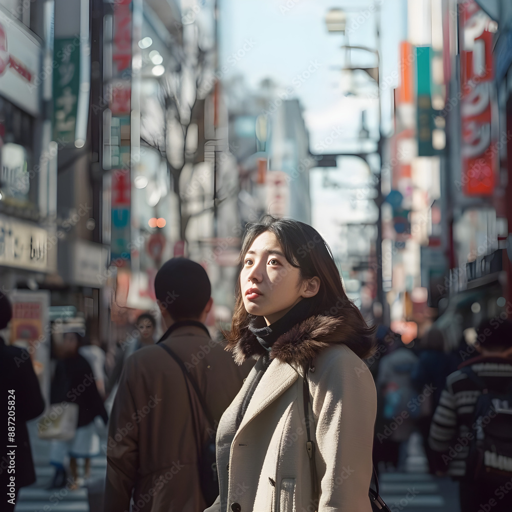 couple walking in the city