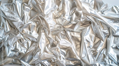 close up of crumpled foil
