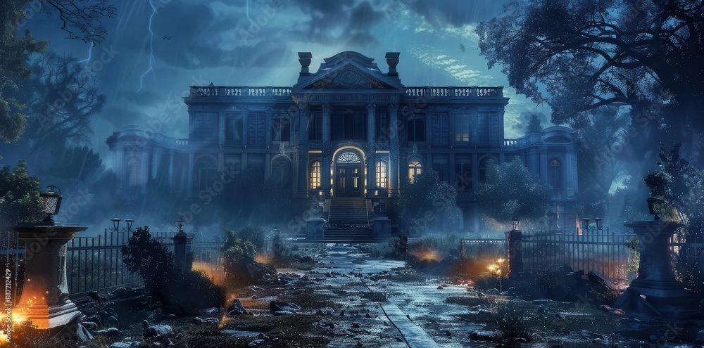 Grandeur and Elegance. Mansion Lifestyle concept Grandeur and Elegance. Mansion Lifestyle concept