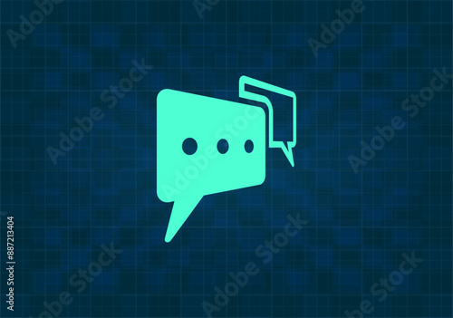 vector illustration on blue background