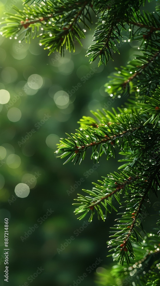 A green nature background with blur and bokeh. A green nature background with blur and bokeh.