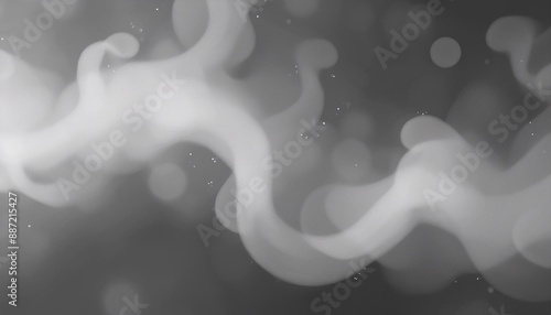 ai generative of smoke on black background photo