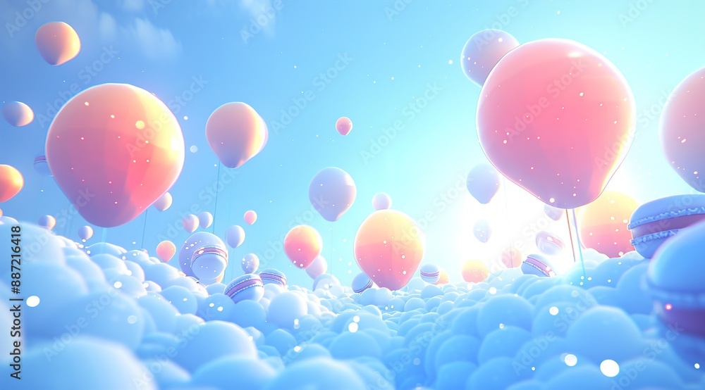 balloons in sky balloons in sky