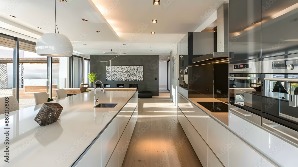 Interior of modern kitchen. Interior of modern kitchen.
