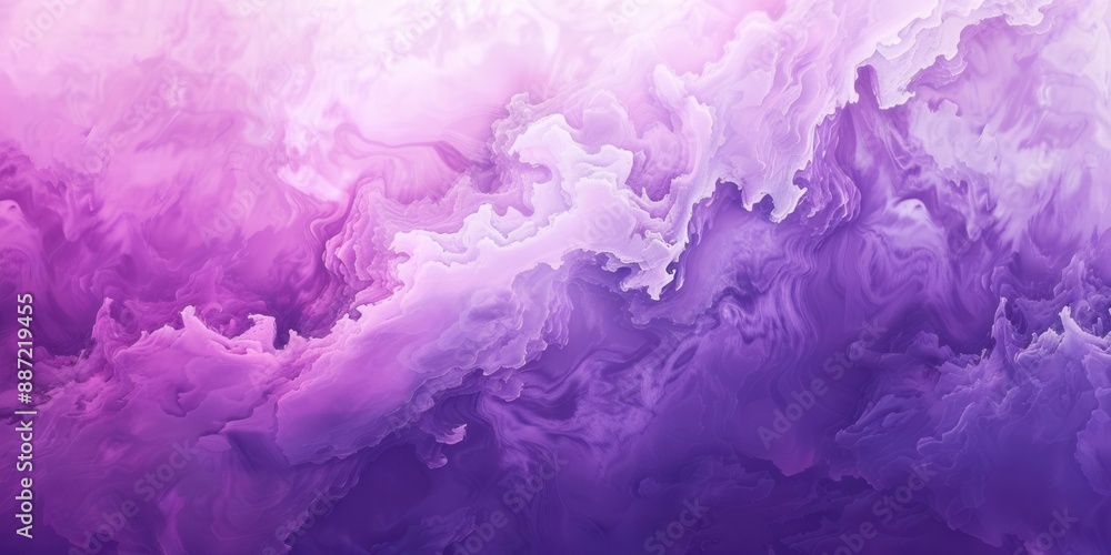 Fototapeta premium Tranquil Lavender Meadow. Light purple backgrounds concept