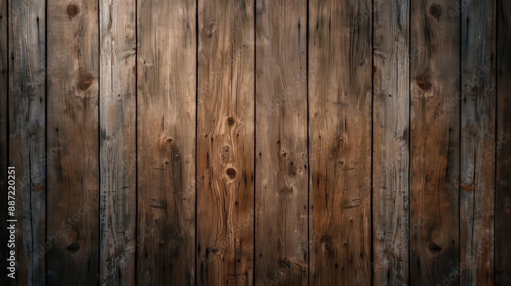 Fototapeta premium Rustic Wooden Planks Background with Natural Texture and Warm Tones