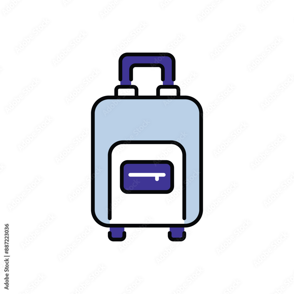 Luggage icon design with white background stock illustration Luggage icon design with white background stock illustration
