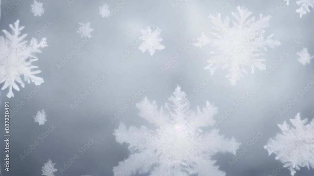 abstract shiny grey tone color snowflake bokeh background, motion abstract shiny grey tone color snowflake bokeh background, motion