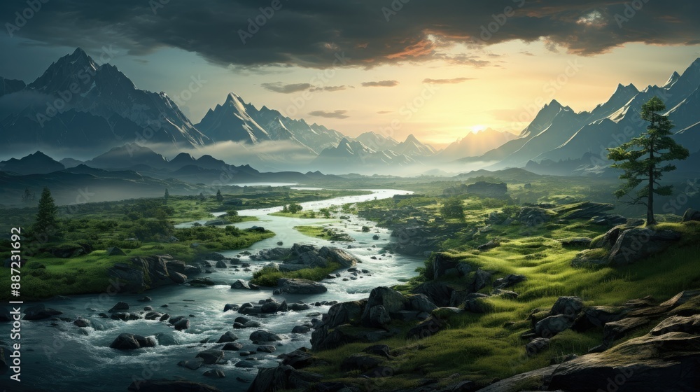 beautiful nature landscape panoramic photo beautiful nature landscape panoramic photo