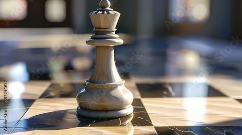 a chess piece strategically positioned to capture an opponent's piece, symbolizing the concept of competitive advantage and strategic maneuvering in marketing