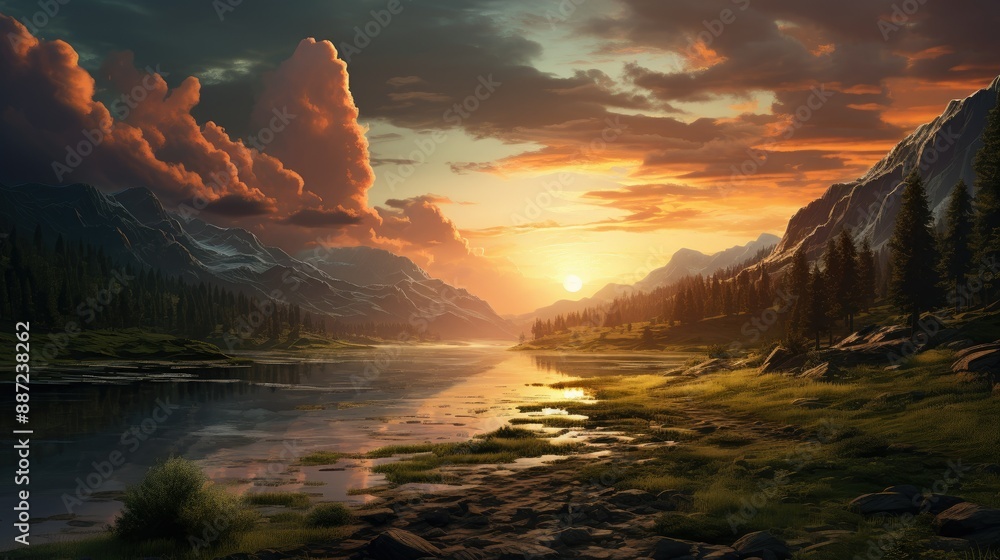 beautiful nature landscape panoramic photo beautiful nature landscape panoramic photo