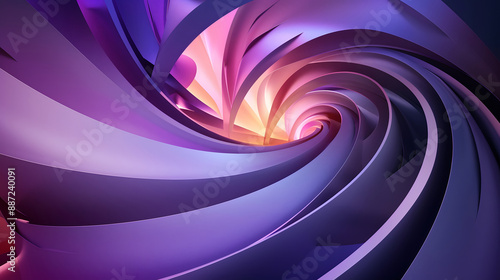 futuristic spiral line structure background