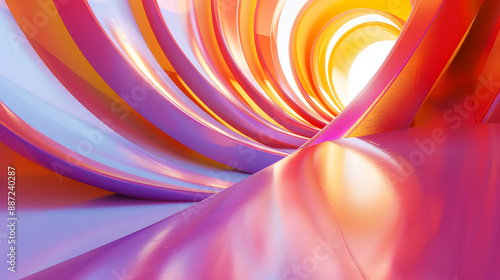 futuristic spiral line structure background