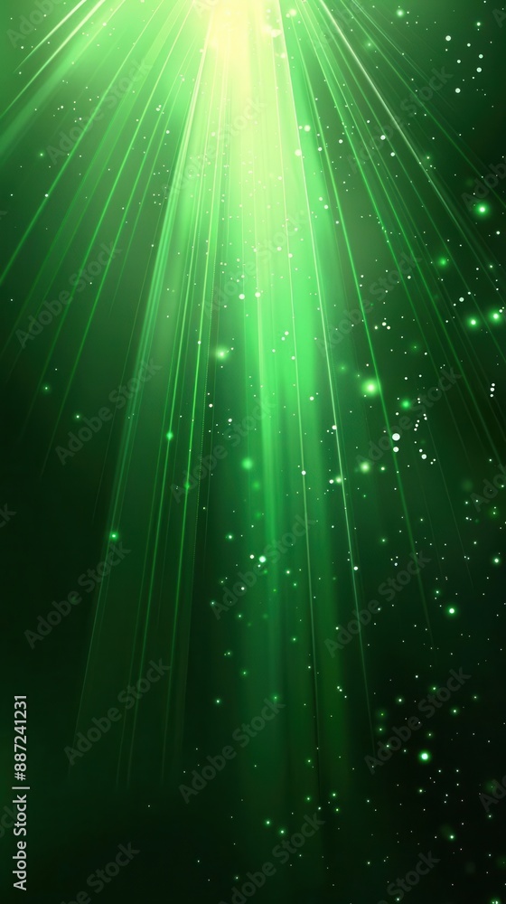 Radiant Green Glow. Abstract geometric light pattern Radiant Green Glow. Abstract geometric light pattern