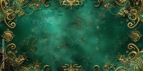 Lush Greenery and Golden Rays. Nature-inspired serenity concept