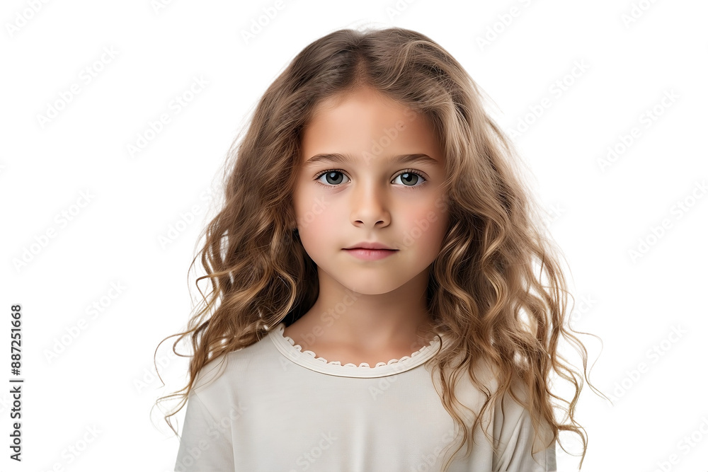 Young Girl's Playful Pose On PNG Background Young Girl's Playful Pose On PNG Background