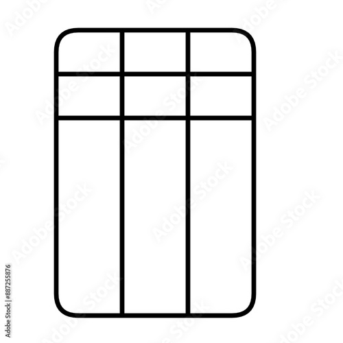 A versatile table layout template with a nice minimalist design