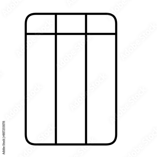 A versatile table layout template with a nice minimalist design