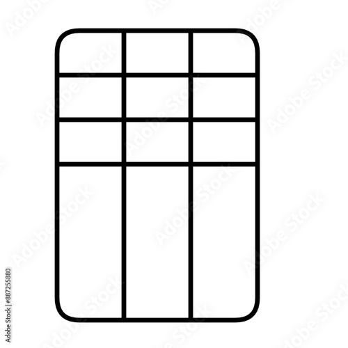 A versatile table layout template with a nice minimalist design